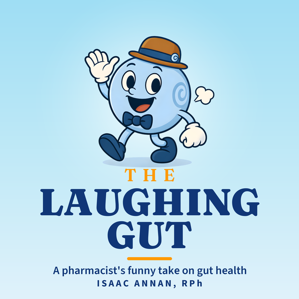 The Laughing Gut podcast cover featuring Bubbleton